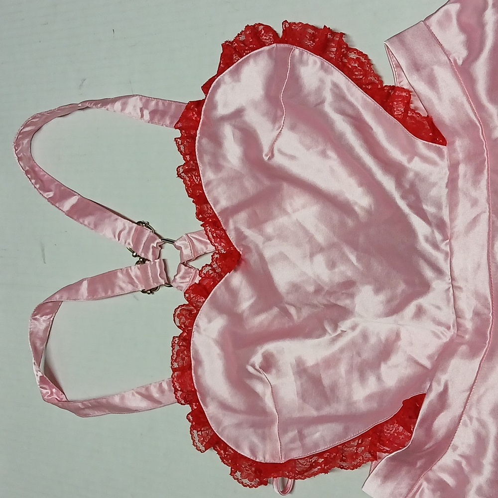 Dolls Kill Trickz N' Treatz Sexy Nurse Satin Mini Dress Costume COMPLETE Size XL - Picture 3 of 12
